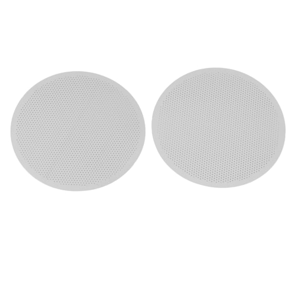 Riousery Premium 2-Piece Coffee Puck Screen 61mm / 2.4 Inches 304 Stainless Steel Reusable Filter Mesh Plate Professional Espresso Machine Portafilter Accessory for Barista Brewing