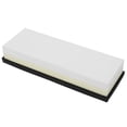 thumbnail image 1 of Riousery Premium 2000 & 4000 Grit Whetstone Sharpening Stone, Double Sided Knife Sharpener Grinding Tool for Kitchen Knives, Includes Non-Slip Base, White Corundum, 7.1 inches / 18 cm Length, 1 of 9