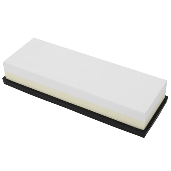 Riousery Premium 2000 & 4000 Grit Whetstone Sharpening Stone, Double Sided Knife Sharpener Grinding Tool for Kitchen Knives, Includes Non-Slip Base, White Corundum, 7.1 inches / 18 cm Length
