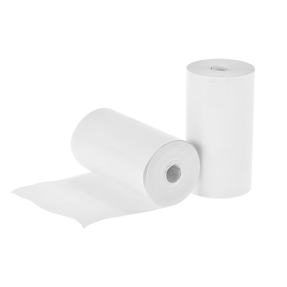Riousery Premium 57mm Thermal Receipt Paper Rolls BPA Free High Definition Cash Register POS Sticker Paper for Peripage Poooli Paperang 5 Rolls 2.24 x 0.98 Inches / 57 x 25 mm White