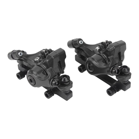 Riousery Premium Aluminum Alloy Mountain Bike Mechanical Disc Brake Set Front and Rear Cable Puller Caliper Replacement Parts for MTB Cycling Bicycles Easy Installation Black 10 inches / 25.4 cm