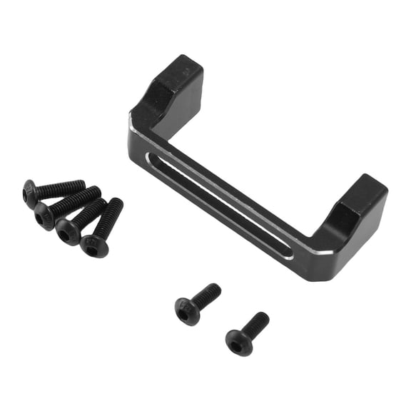 Riousery Premium Black RC Servo Mount Bracket Replacement for Croboll MK07 Aluminum Alloy High Performance Toy Car Upgrade Part Set (1 Bracket, 6 Screws)