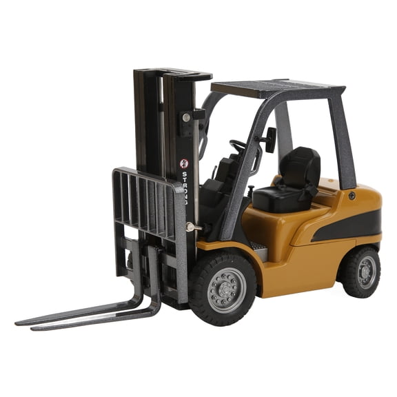 Riousery Premium Diecast Forklift Toy Alloy Durable & Wear Resisted 1:50 Scale Construction Truck Model Engineering Vehicle Toy For Boys Girls 8+ (Approx. 7.5 inches / 19 cm in length)