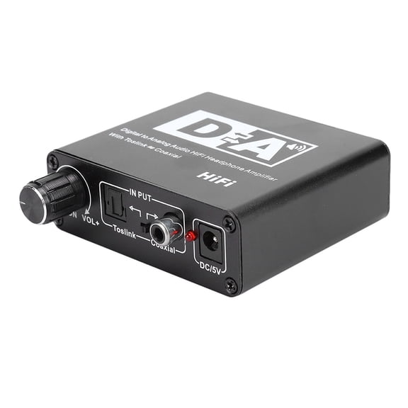 Riousery Premium Digital Fiber Coaxial to Analog Audio Decoder Converter Left Right Channel with Volume Adjustment Plug and Play Support 192KHz 24-bit S/PDIF [cite: 7, 9, 12]