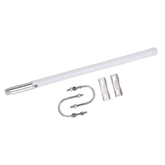 Riousery Premium Dual Band Base Station Aerial - High Gain VHF UHF 144/430MHz Outdoor Radio Antenna with Heavy-Duty Mounting Bracket Parts, PL-259 Female Connector (17.05 inches / 43.3 cm)