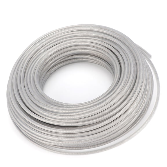 Riousery Premium Heavy Duty Steel Wire Grass Trimmer Line for Lawn Mowers, 0.12 in Diameter x 131.2 ft Long High Efficiency Wear Resistant Brush Cutter Rope Commercial Grade Gardening Tool