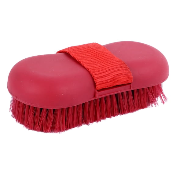 Riousery Premium Horse Brush Soft Bristles Skid Resistant Handle Horse Grooming Brush Efficient Massage Cleaning Beauty Brush for Daily Equestrian Care Assorted Colors 11 inches / 28 cm