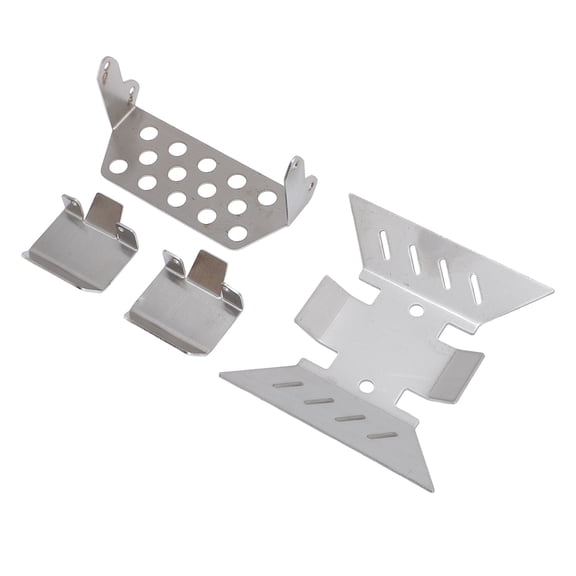 Riousery Premium RC Car Chassis Armor Metal Skid Plate Front Guard Axle Protector Replacement Upgrade Part Accessories for SCX10 III Off-Road Crawler Vehicle (7.87 inches / 20 cm Length)