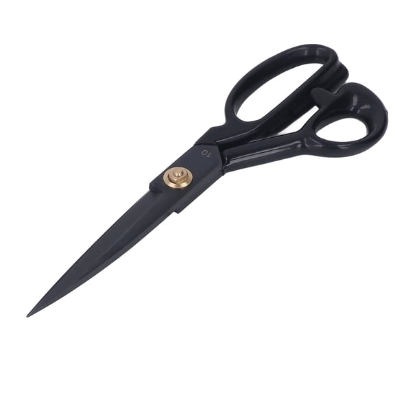 Riousery Premium Sewing Scissors, 10 Inches / 25.4 cm Heavy Duty Professional Fabric Shears for Precise Cutting of Fabric, Leather and Crafts, Ergonomic High Manganese Steel Black Tailor Scissors