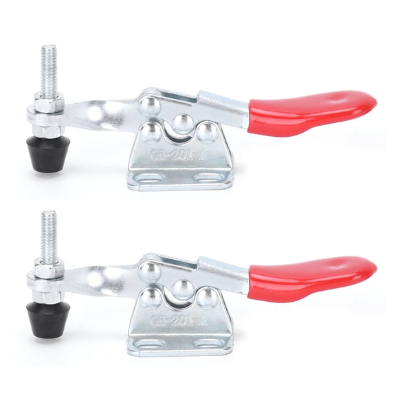 Riousery Premium Toggle Clamp GH-201-A Hold Down Clamp Set, Heavy Duty Hand Tool Clamping Fixture with 66.1 lbs / 30 kg Holding Capacity for Woodworking and Home Decoration Projects