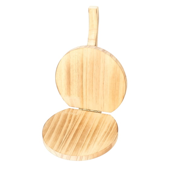 Riousery Premium Wooden Dough Pressing Tool Manual Dumpling Skin Maker Meat Pastry Empanada Presser Essential Home Kitchen Gadgets with 2 Scoops Length 8.27 inches / 21 cm