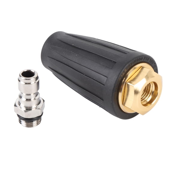 Riousery Pressure Washer Turbo Nozzle, 4000 PSI Rotating Turbo Spray Tip with 1/4 inch Quick Connect, High Pressure Power Washer Accessory for Concrete and Brick Cleaning (3.9 inches / 10.0 cm)
