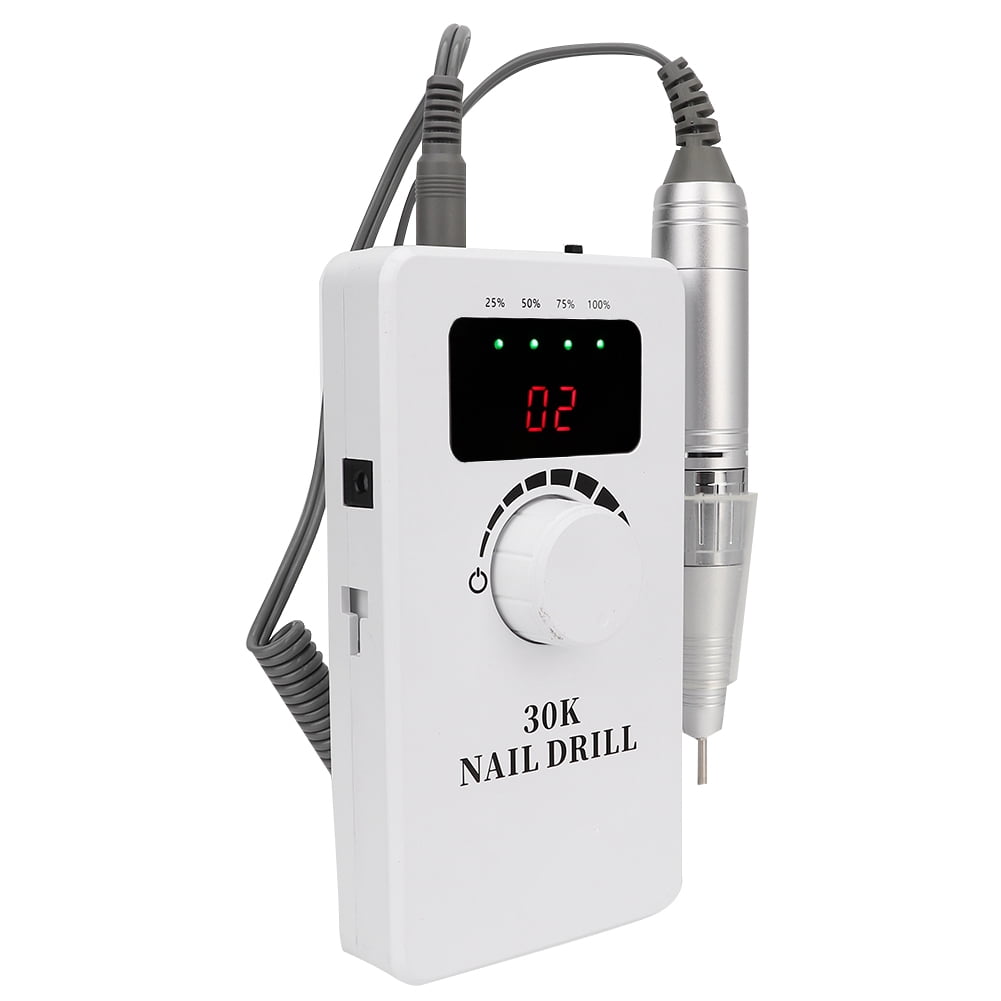 Riousery Professional 30000RPM Portable Electric Nail Drill Machine Set for Manicure Pedicure Polishing Buffing Grinding, Low Heat Low Noise Variable Speed, AU Plug (10.63 inches / 27 cm)