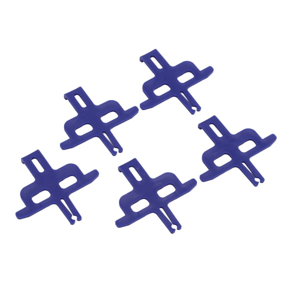 Riousery Professional Bicycle Disc Brake Spacer Blue Compact Supporting Alignment Tool Easy Assemble Essential Bike Caliper Maintenance Accessories for Road and Mountain Bikes (5 Packs / 9.00 inches)