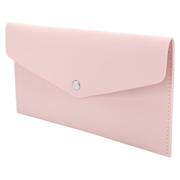 Riousery Professional Cosmetic Brush Storage Bag Travel Portable Makeup Brush Organizer Pouch Envelope Foldable Beauty Tool Case for Women Girls (Pink, 8.66 in / 22 cm)