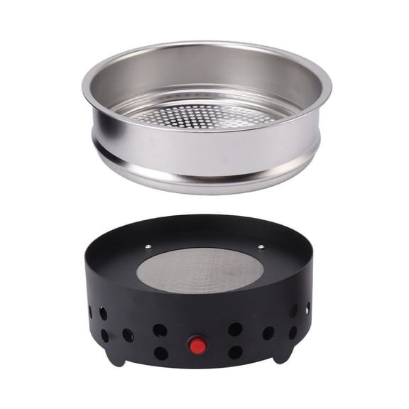 Riousery Professional Electric Coffee Bean Cooler 5mm Sieve Stainless Steel Cooling Machine 350g Double-Layer Filtration System, US Plug Version (110-240V / 21cm Diameter)