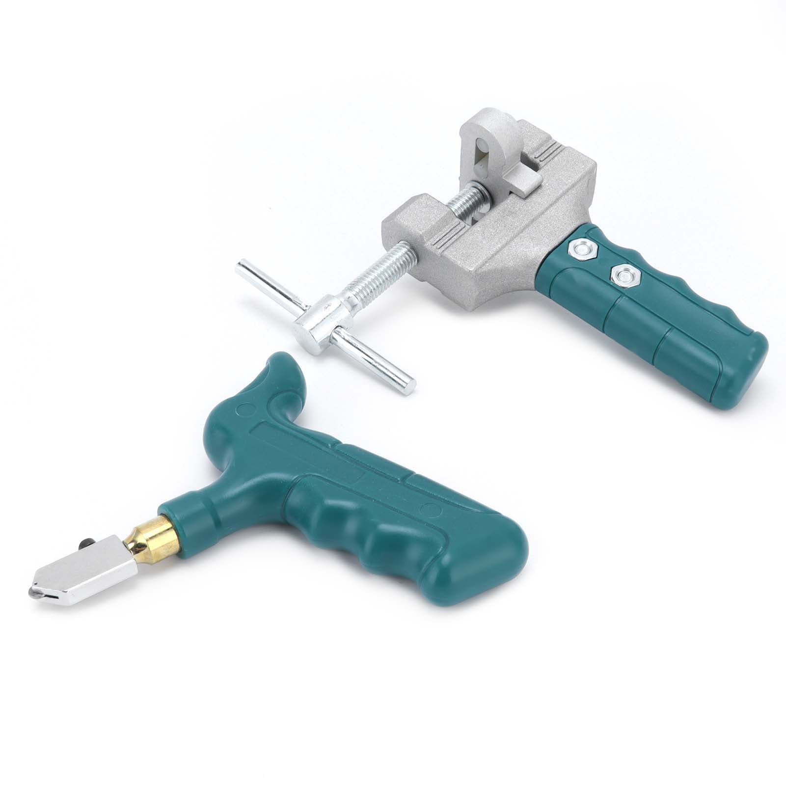 Riousery Professional Glass Cutter Kit Portable Handheld Manual Ceramic Tile Opener Cutting Tool Accessory for Precise Scoring (4.5x4.3 inches / 115x110mm)