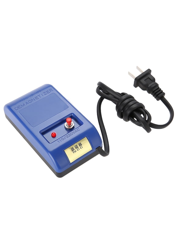 Professional Mechanical Watch Demagnetizer Tool, 110V US Plug, Blue Compact Repair Kit Accessory for Watchmakers (4.3 in / 11 cm)