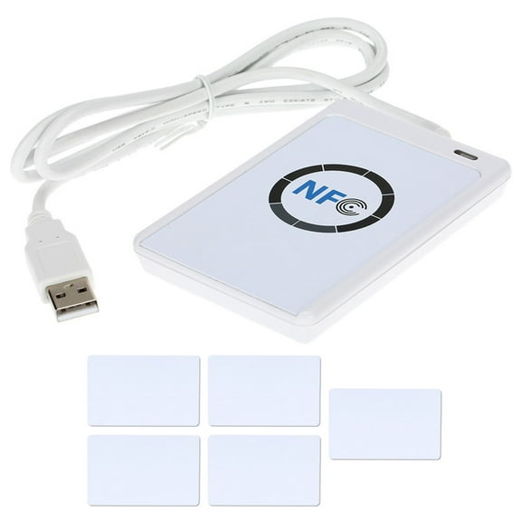 Riousery Professional NFC ACR122U RFID Contactless Smart IC Card Reader Writer, 13.56MHz USB Full Speed Reader with 5 S50 Cards (3.9 x 2.6 Inches / 9.8 x 6.5 cm)