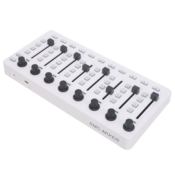 Riousery Professional Wireless MIDI Controller Mixer - 43 Control Keys, 8 Encoders & 8 Push Buttons USB Bluetooth MIDI Mixing Console Dual Units (11.8 x 5.9 in / 30 x 15 cm)