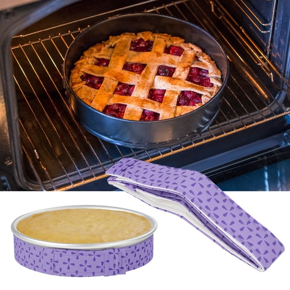 Riousery Purple Cake Baking Tray Mold Protection Strap Strips Household DIY Bakeware Kitchen Utensils (34.6 inches / 88 cm)