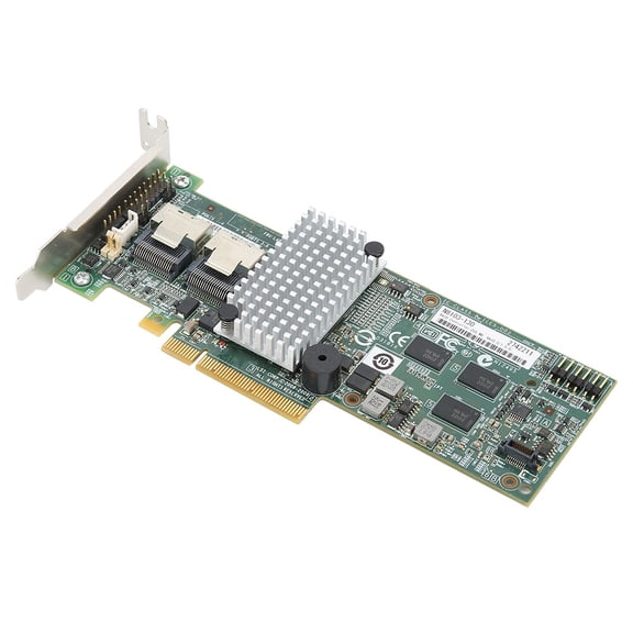 Riousery RAID Controller Card PCIe 2.0 x8 SATA SAS 6Gbps Throughput 256MB Cache Supports 0 1 5 6 10 50 60 Levels Connect Up to 32 Devices Expansion Adapter (8.27 in / 21 cm) for Desktop Computer