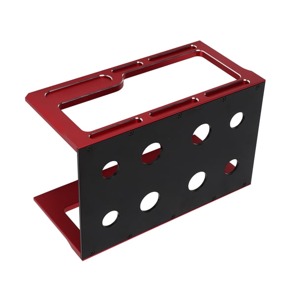 Riousery RC Car Repair Station Display Assembly Platform Work Stand for 1/10 1/8 Model Cars, Aluminum Alloy, Red (7.87 in / 20 cm)