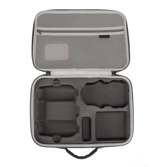 Riousery RC Drone Carrying Case for Mini 4 Pro, PU Portable Waterproof Shockproof Drone Protective Storage Bag Fits for RC2 Remote Controller for Outdoor Travel Grey, 12.6x9.4x3.5 Inches / 32x24x9 cm