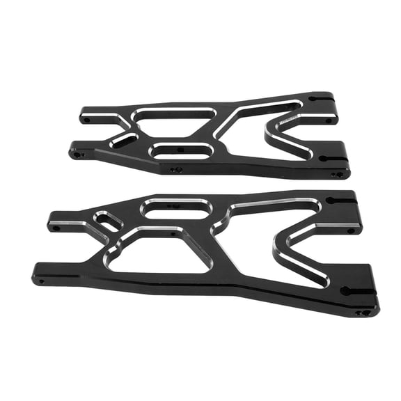 Riousery RC Front Rear Lower Suspension Arm Aluminum Alloy Replacement Parts for Traxxas X MAXX 1/5 RC Car (7.48 inches / 19 cm) Black