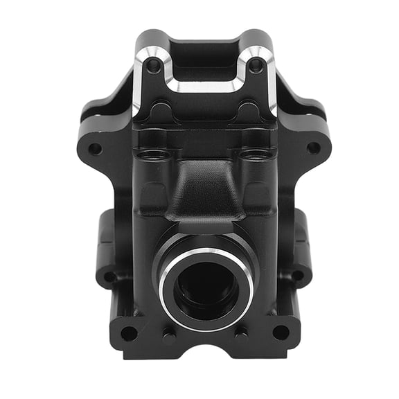 Riousery RC Gearbox Housing Set Aluminum Alloy Front Rear Universal Gear Box Case for TRAXXAS SLEDG 1/8 4WD Black