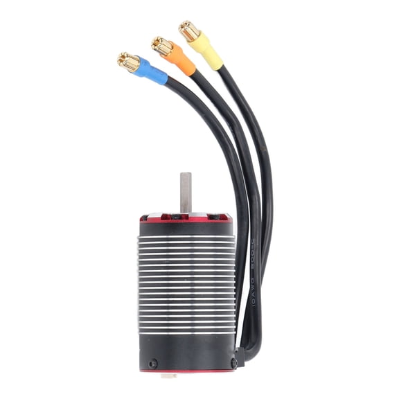 Riousery RC Motor 4268 2450KV 4 Poles Sensorless Brushless Motor with Temperature Control Port High Power 2200W Upgrade Part for 1/8 Scale Remote Control Cars Like Traxxas Wltoys HSP