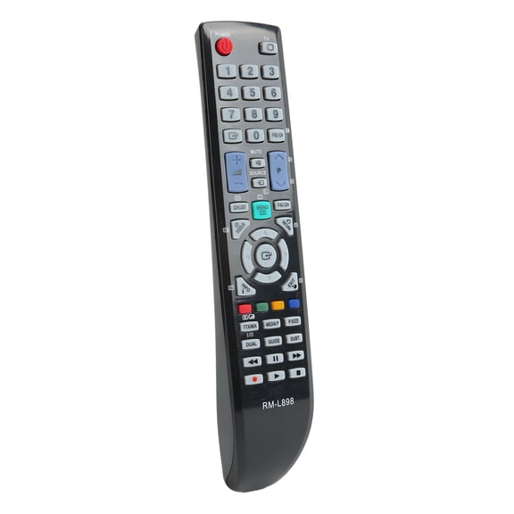 Riousery RM L898 Universal Replacement Remote Control Compatible for Samsung TVs LCD LED Smart Screens Durable Home AV Accessories Black Finish