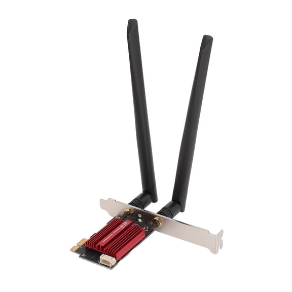 Riousery RTL8852CE WiFi 6E Card 5374Mbps 2.4G 5G 6G Tri-Band Bluetooth 5.3 PCIe X1 Wireless Network Card Adapter with 8dBi Dual Antennas Desktop PC Internet Receiver for Windows 10 11