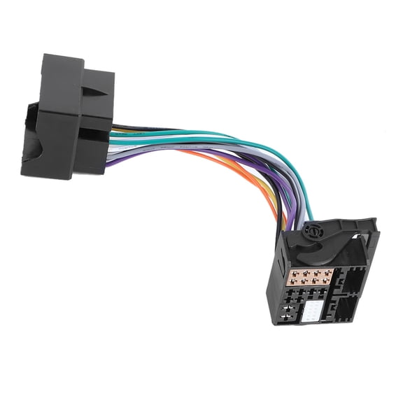 Riousery Radio Adapter Wire Harness RCD330 RCD330G PQ To MQB Transfer Line MIB Modification Vehicle-to-Trailer Connector Kit for Cars and Trucks Replacement Parts Easy Installation Black