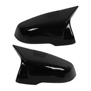 Riousery Rearview Mirror Cover for 2016-2019 BMW X1 F48 1 Series F52, Gloss Black Side Wing Mirror Cap Replacement Set of 2 - 11.81 inches / 30 cm