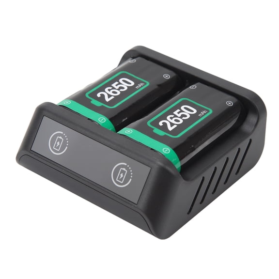 Riousery Rechargeable Battery Packs for Xbox Series X/S 2650mAh Fast Charging LED Indicator Controller Battery Set[cite: 1] (3.94 inches / 10 cm)