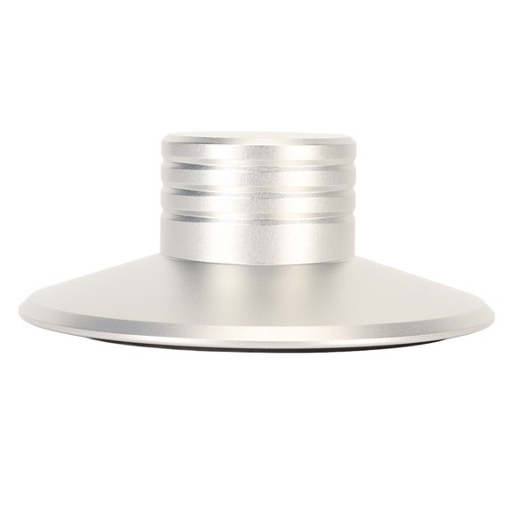 Riousery Record Weight Stabilizer Aluminum Alloy Vinyl Turntable Vibration Reducer Disc Clamp for LP Players Enhances Sound Quality and Reduces Vibration 3.0 Inches / 76 mm Silver