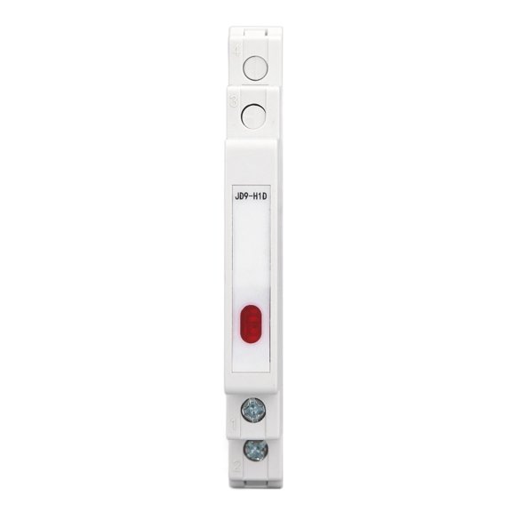 Riousery Red LED DIN Rail Indicator Light AC DC 230V Modular Mount JD9-H1D Sign Signal Indicator Lamps for Power Telecommunications Electrical Line Maintenance Work 10 inches / 25.4 cm
