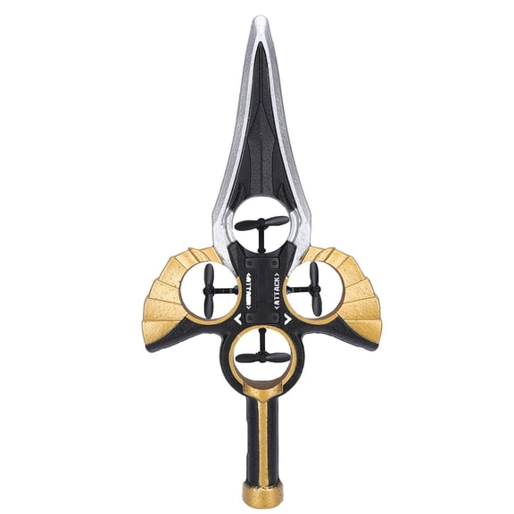 Riousery Remote Control Flying Sword Gesture Sensing Precise Response Lightweight Foam RC Airplane with LED Light Black Gold 14.17 inches / 36 cm Collectible Toy Gift