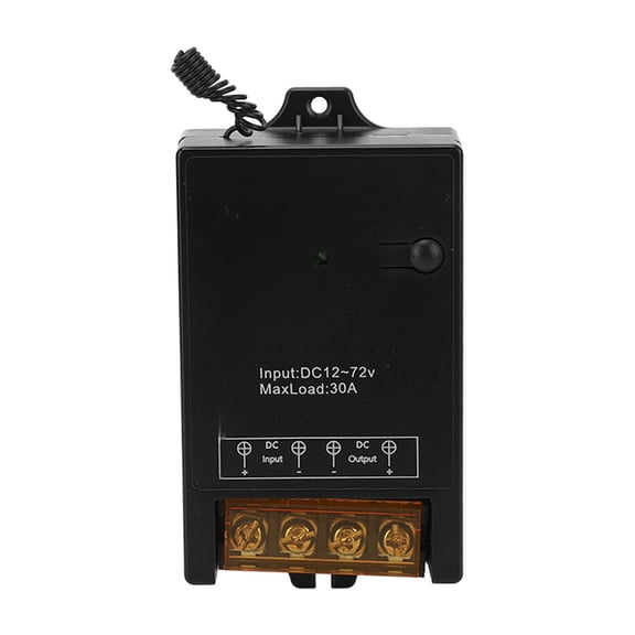 Riousery Remote Control Switch Car Relay Brass Coil 433MHz RF Wireless Vehicle Relay 12V-72V 30A Switch