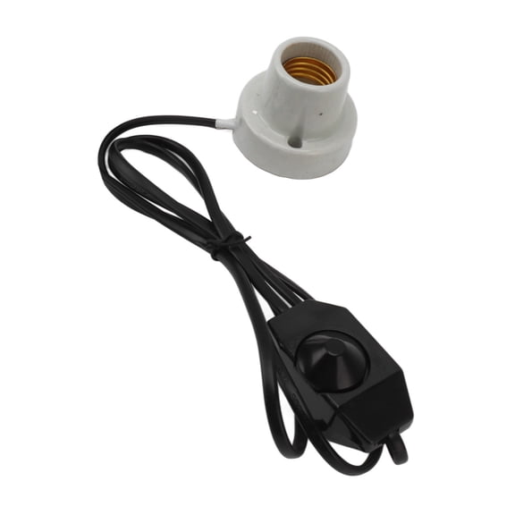 Riousery Reptile Ceramic Heat Lamp Holder E27 Socket for Lizard and Turtle Terrarium (EU Plug 250V / 4.72 in x 3.94 in x 3.94 in)