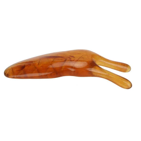 Riousery Resin Nose Massager & Facial Lifting Clip - Pain Free Roman Nose Up Scraper Bar for Face Slimming and Acupoint Massage, Succinite Amber Color