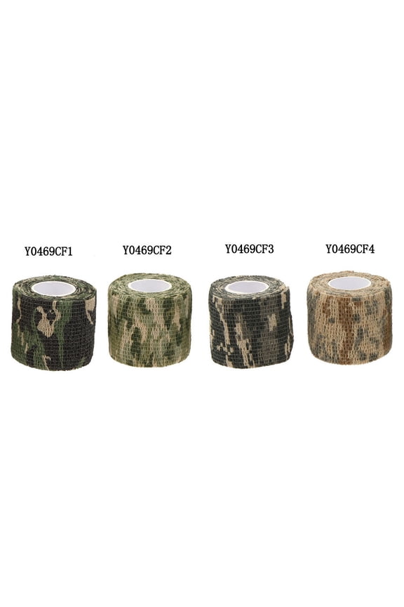 Reusable Outdoor Camouflage Hunting Tape, Elastic Military Stealth Wrap for Guns & Gear, 2.0 in x 14.76 ft / 5 cm x 4.5 m