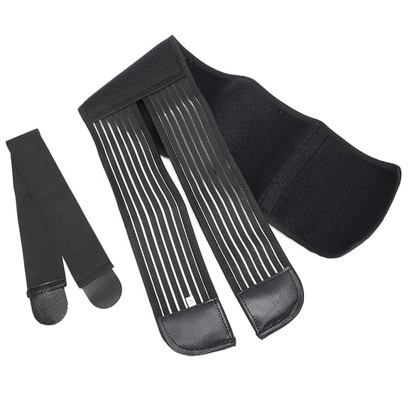 Riousery Rib Chest Support Brace, Breathable Dislocated Ribs Protection Postoperation Belt for Pain Relief and Sternum Injury Fixation, Black, Size M (35.4 inches / 90 cm)