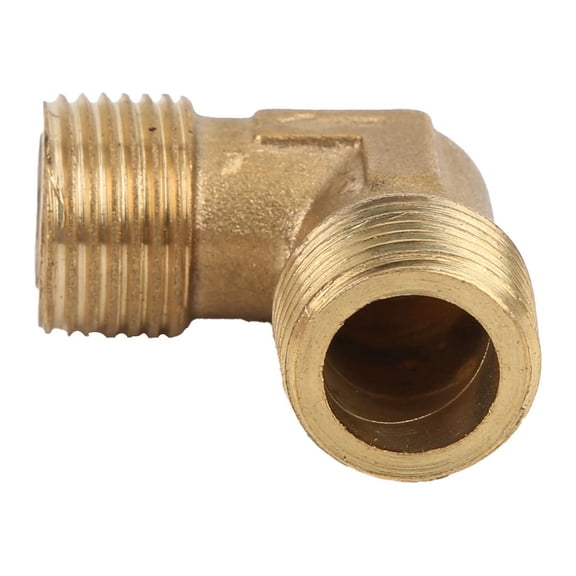 Riousery Right Angle Pipe Joint Brass Pump Check Valve Connection Elbow Air Compressor Fittings G3/8