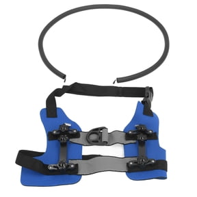 Riousery Ring Harness for Blind Dog Easy Fixation Sturdy Adjustable Blind Dog Ring Bumper Guards for Blind Pets, Protective Vest Ring for Vision Impaired Dogs Cats, Blue M (Medium) Size