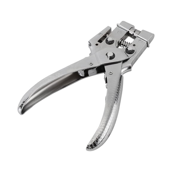 Riousery Rivet Setter Punch Pliers Belt Holes Eyelet Setting Tool with 100pcs Easy Press Hollow Grommets