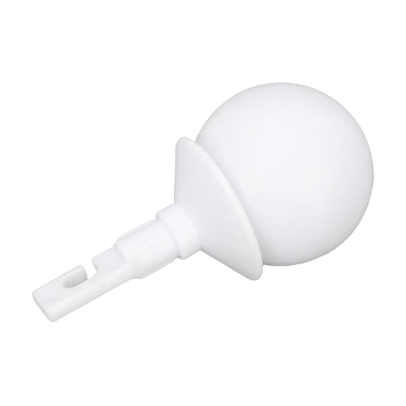 Riousery Rolling Ball Tip Hook Type Replacement Rotating Head Attachment Accessory for Walking Cane, White ABS Material for Mobility Aid, 5.91 inches / 15 cm Length