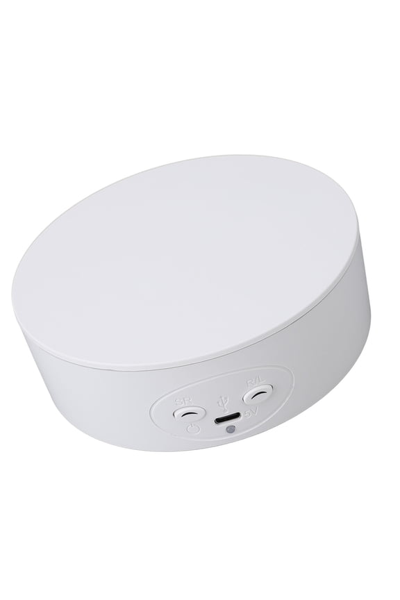 Rotating Display Stand 5 Inch 13 cm 360 Degree Electric Turntable Display Case for Jewelry 3D Model Photography Product White