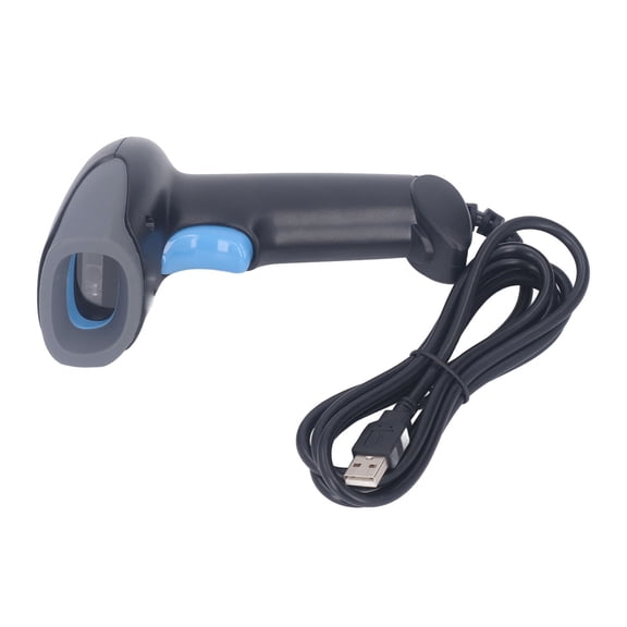 Riousery S20 Wired Barcode Reader Handheld 2D QR Barcode Scanner for Logistics Express Delivery with High Scanning Accuracy for Inventory and Warehouse Use (7.87 x 3.94 x 3.15 Inches)
